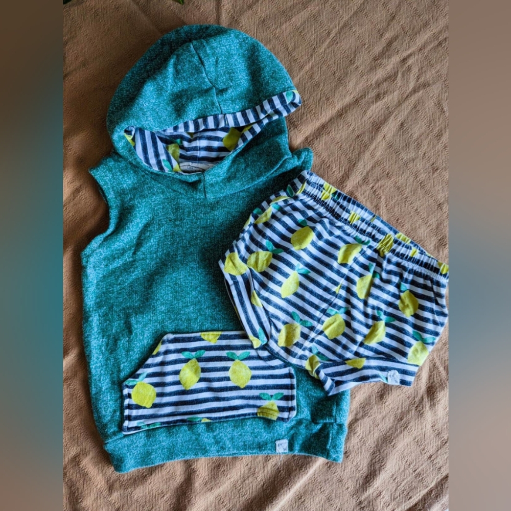Bear & RooBear & Roo Sleeveless Hoodie and Shorties Set (18-24)
